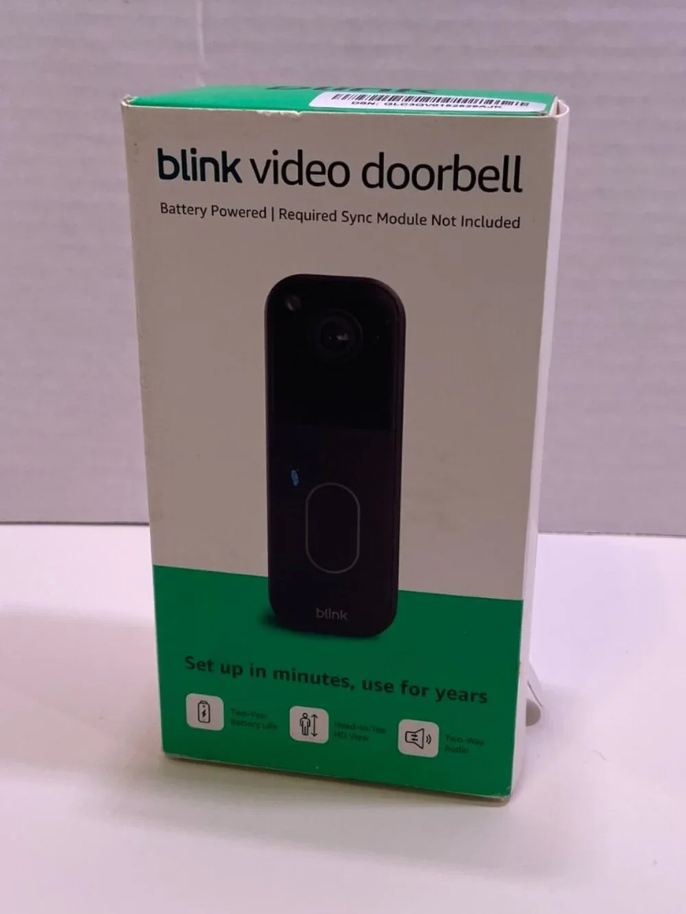 Blink Video Doorbell 2nd Gen Wireless HD Camera Black Open Box